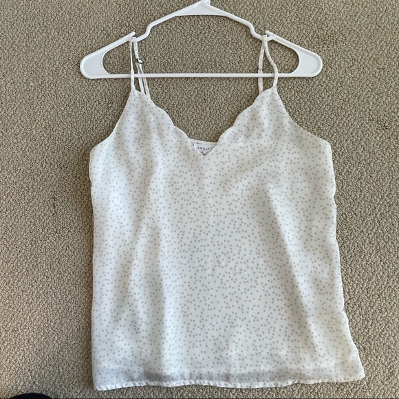 Socialite Tops - Socialite scalloped v neck cami